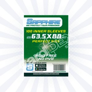 Sapphire bustine protettive 63,5x88mm Perfect Grren 100pz